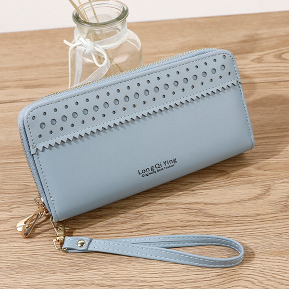 Vrouwen Lange Portefeuilles Grote Capaciteit Dubbele Rits Clutch Portemonnee Dames Double-Layer Clutch Bag Mode Portemonnee portemonnee