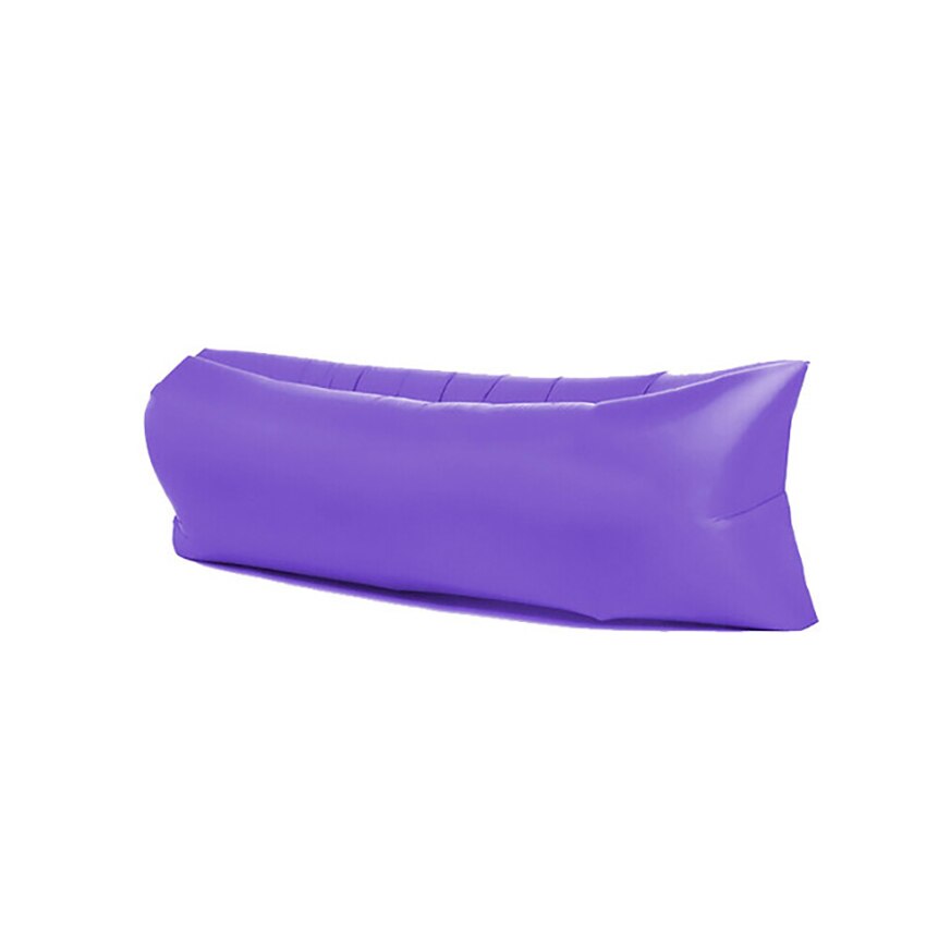 Camping Outdoor Inflatable Sofa Beach Lazy Inflatable Sofa Sleeping Bag Inflatable Bed Fast Folding Air Sofa for Adults: purple