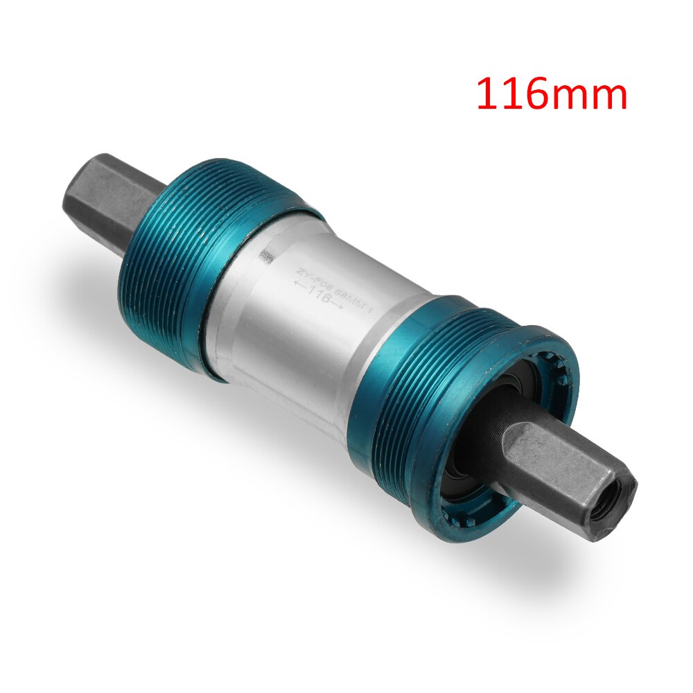 68x103-127.5mm Aluminum Road Mountain Bike Bottom Bracket Bicycle Axle Square Taper Cartridge Sealed Bearing Bike Accessories: 68x116mm