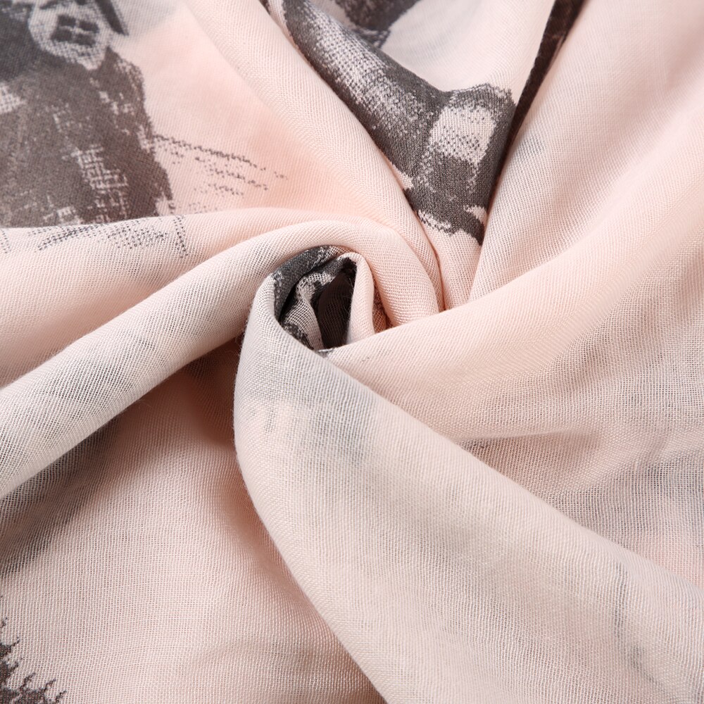 Rævmødre kvinder forår sommer hvid lyserød mynte farve nautisk tema tørklæder fisk hjul sømand tørklæde hav ocean tørklæde