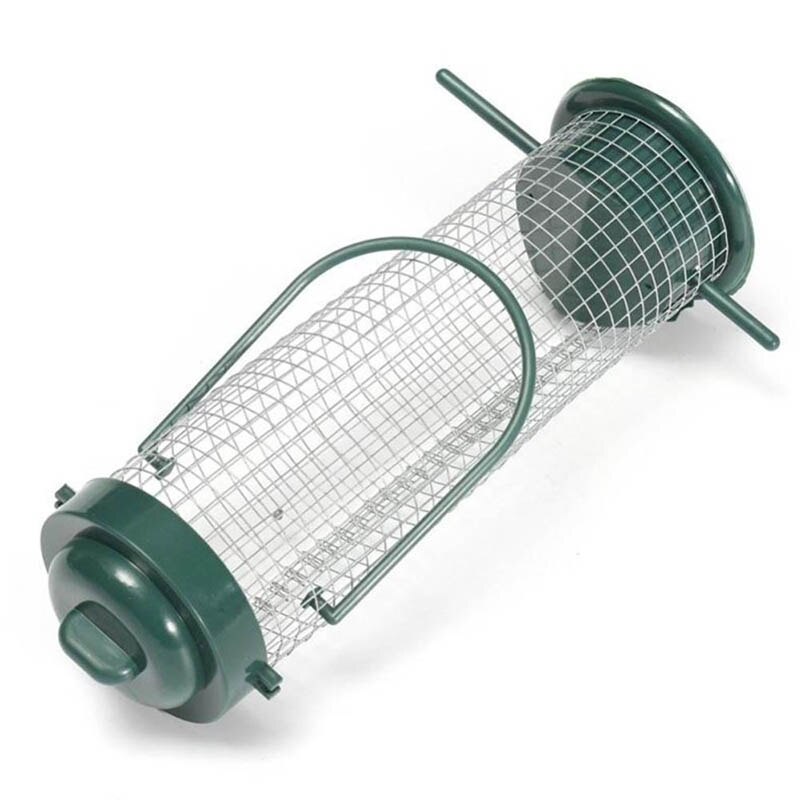 Groene Outdoor Vogel Feeder Plastic Wilde Vogel Pinda Zaad Moer Feeder Hanger Vogel Benodigdheden Staande Feeder