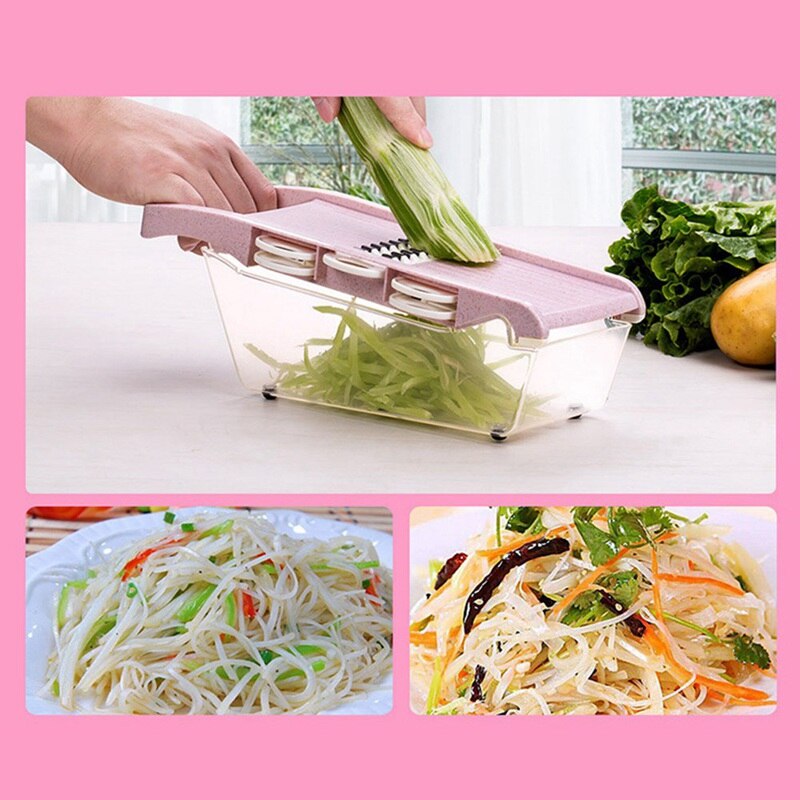 Vegetable Cutter Tools With Steel Blade Mandoline Slicer Potato Peeler Carrot Cheese Grater Vegetable Slicer Kitchen Accessories