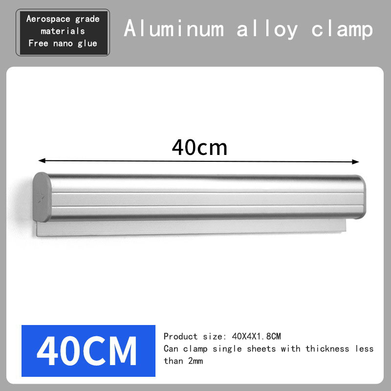 Kitchen Takeaway Order Organizer Ticket Holder Restaurant Kitchen Punch-Free Menu Holder Aluminum Alloy Single Arranging Device: light green