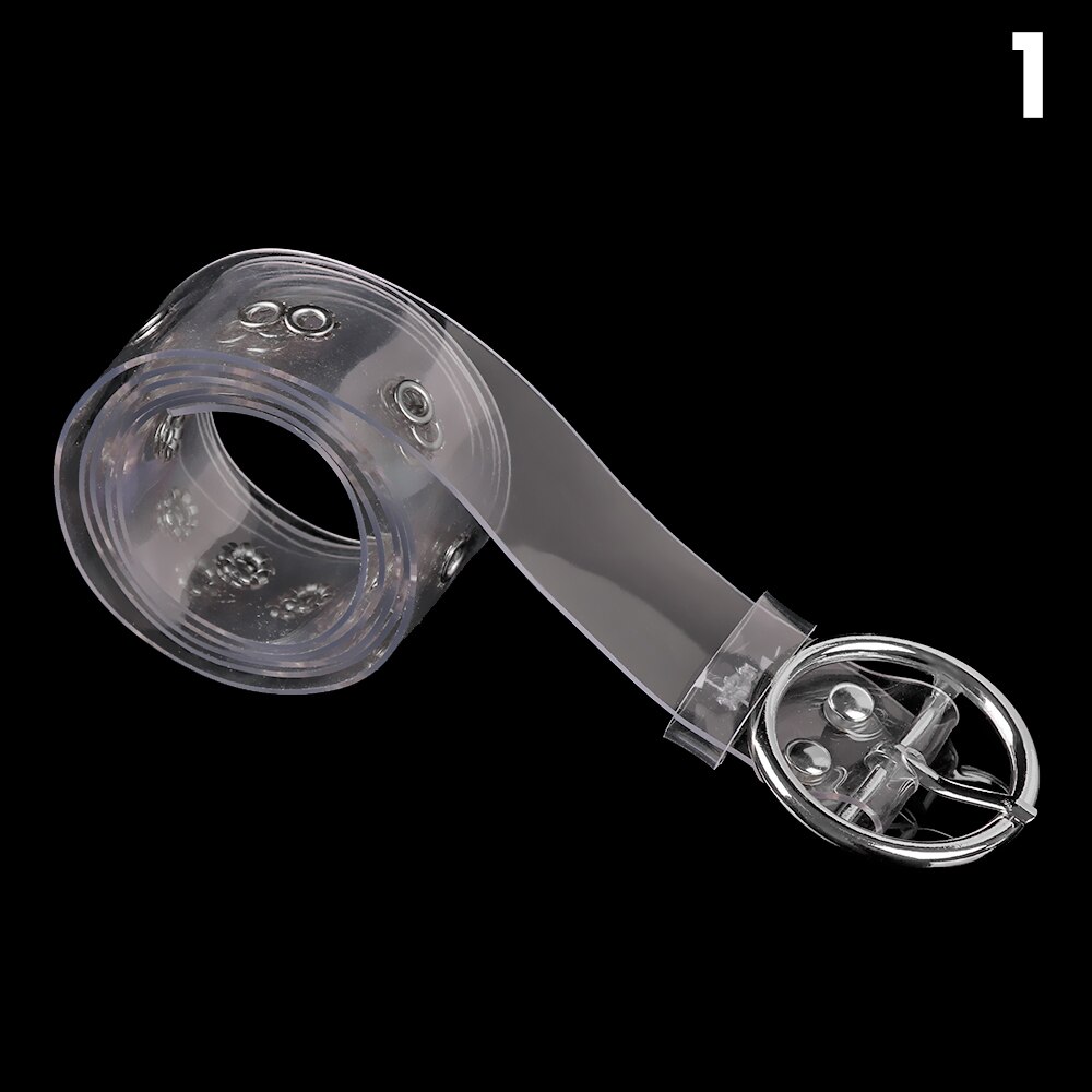 Clear Belt Diamond Pearl Waist Belts Versatile PVC Transparent Plastic Waist Strap Adjustable Decorative Waistband: 3.2 cm-01