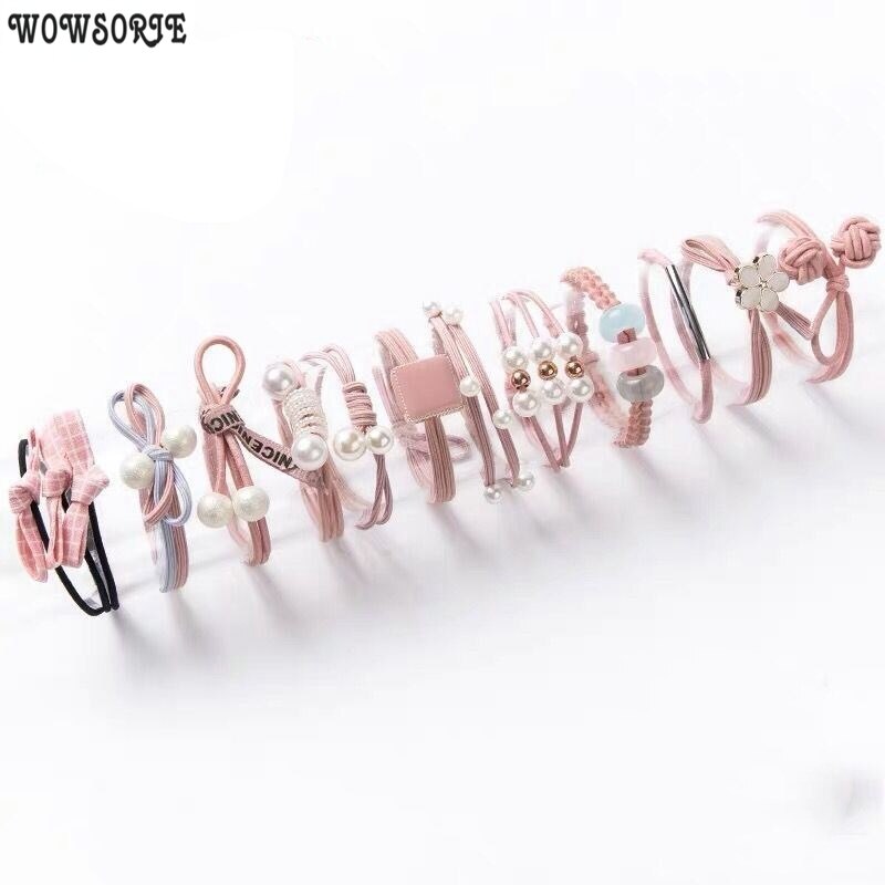 12/16/20/25 stuks meisjes hoofdbanden vrouwen haaraccessoires elastische haarbanden voor meisjes vrouwelijke haarband rubberen touw kauwgombanden haarband
