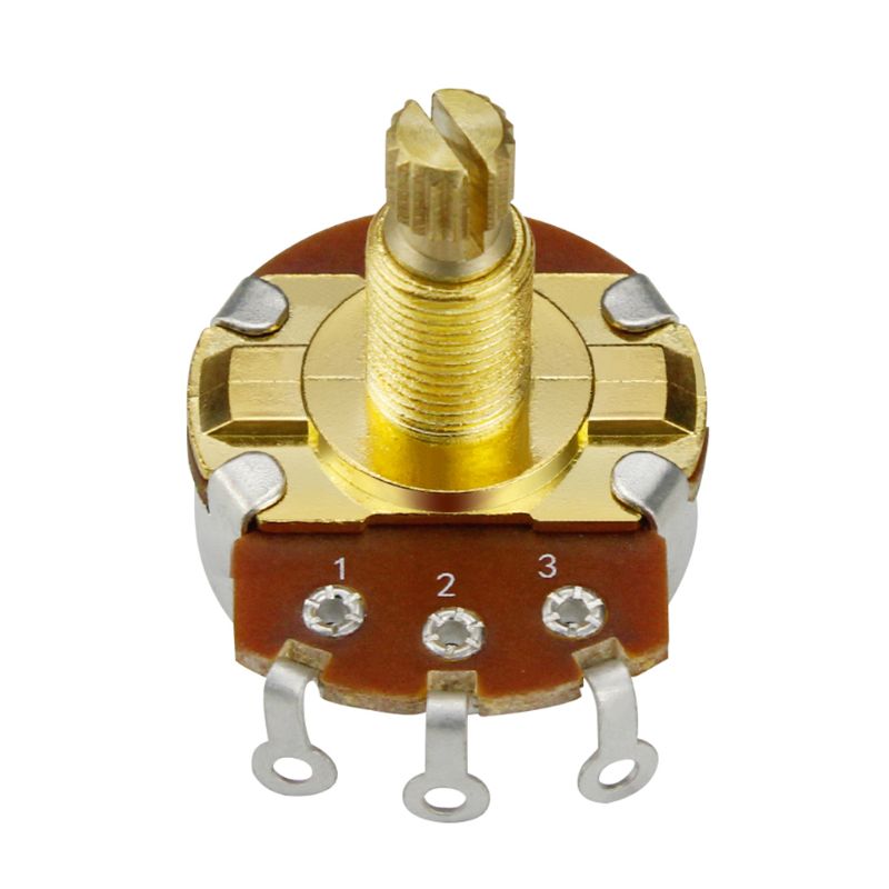 Brass Shaft ELectric Guitar Bass Volume Tone Control Pots Potentiometer A500K