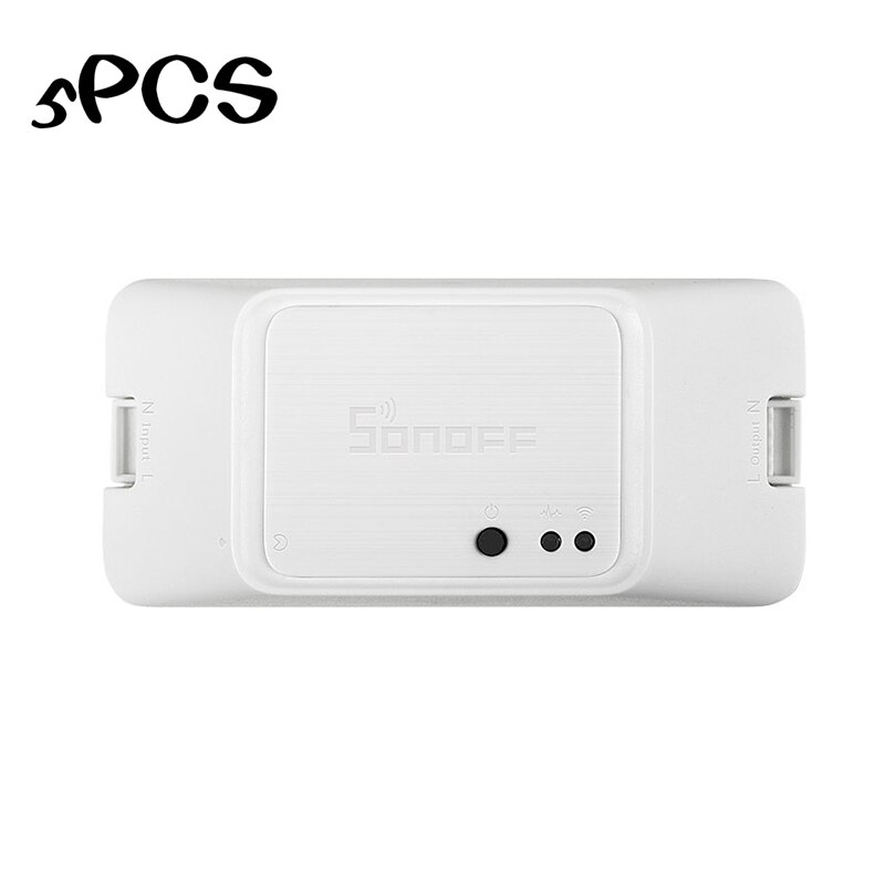 1/2/3/45PCS SONOFF Basic R3 Smart Home WIFI 10A Modules Smart Switch APP Compatible with Alexa Google Home Automation: 5PCS