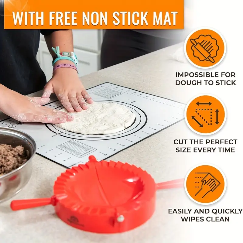 Professionele Dumpling Maker Mold-Ergonomisch handvat, duurzaam plastic, meerkleurig voor dumplings, koekjes, gebak te gebruiken keukengereedschap