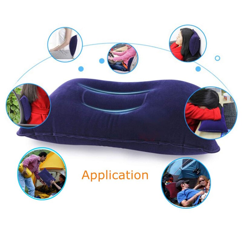 1Pcs Outdoor Opblaasbaar Kussen Draagbare Kussen Ultralight Air Kussen Pvc Nylon Slaap Slaapkamer Reizen Wandelen Strand Kamp Gears