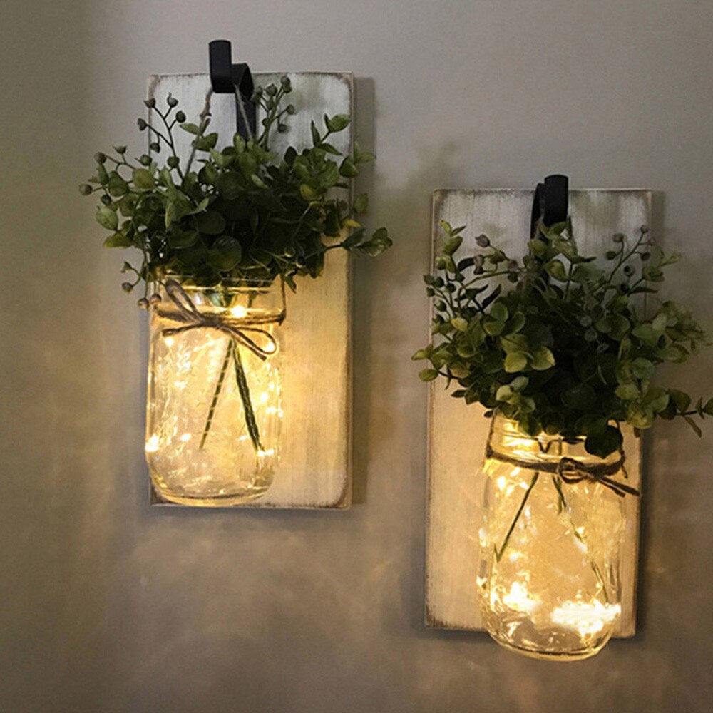 Sun Glass Solar Mason Jar Light Bottle Lamp Outdoor Mason Jar With Integrated Solar Panel And LEDs For Lighting Hanging Lamp