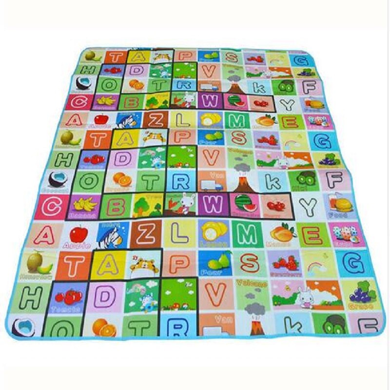 Alfombrillas educativas para juegos de bebé, 1cm de grosor, 1,8 m 2m x, alfombra de Material de espuma EVA para juegos de alfabeto de aprendizaje, Alfombra de gimnasio para escalada de niños