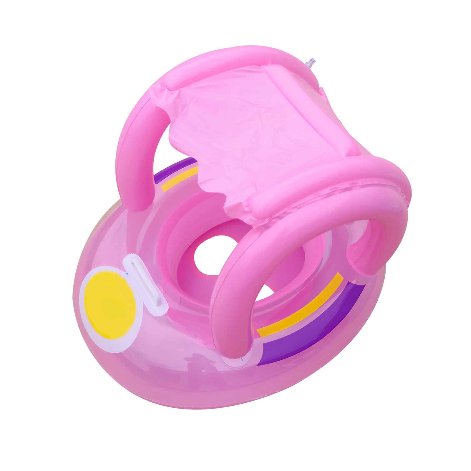draussen Aufblasbare Schwimmen Schwimmer Schwimmen Ring Einfach Zu Bedienen Schattierung Baby Flotation Sitz Sicherheit Schwimmbad schweben: rosa