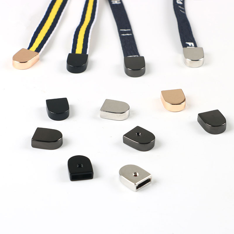 5 st/lot silver guld svart sladd ände metall platt lås propp växlar klämma för sportkläder skosnöre midje rep spänne tillbehör