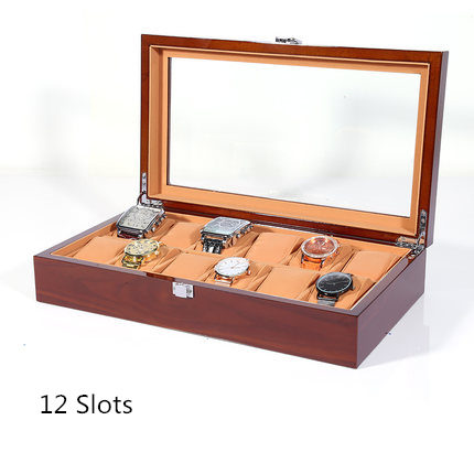 Wood Watch Storage Boxes Case Luxury Wooden Mechanical Watch Display Cases Jewelry Women Box For Watches