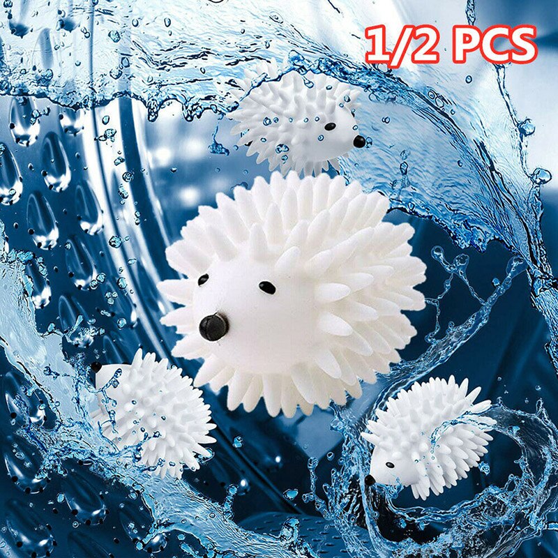 1/2Pcs Hedgehog Dryer Ball Reusable Dryer For Dryer Machine Anti Static Ball Dry Laundry Products Accessories Washing Ball LXY9