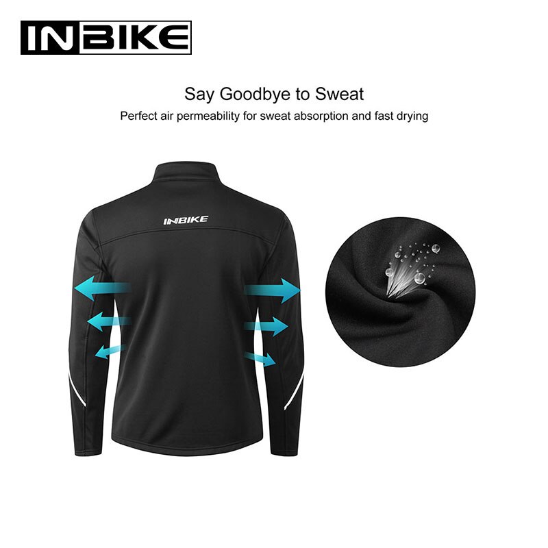 Inbike Outdoor Jas Fleece Sportkleding Wandelen Vissen Fietsen Jas Winter Thermische Winddicht Jack Mannen Trekking Ademende Tj