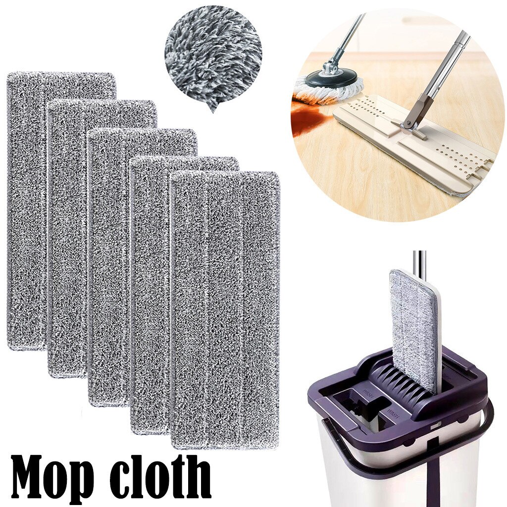 1/2/5/10 PCS Cleaning Supplies Mop Cloth Replacement Microfiber Washable Spray Dust Mop Household Mop Head Cleaning Pad#40#30