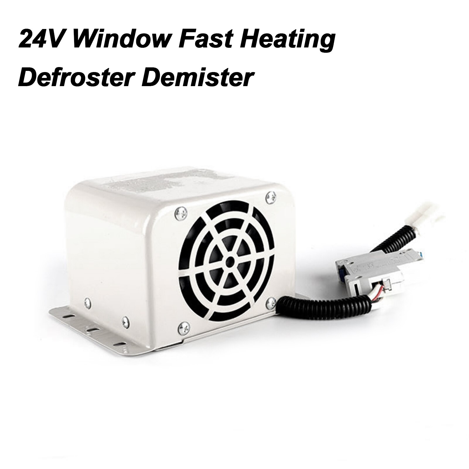 Auto Auto Heater Fan 600/800W Voertuig Voorruit Elektrische Kachel Met 2 Air Outlet 12V/24V Window Snelle Verwarming Ontdooier Voorruitverluchting: 24V 800W