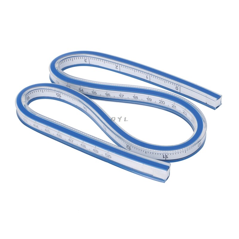 Flexible curva gobernante de redacción herramienta de dibujo de vinilo de plástico 30cm 40cm 50cm 60cm