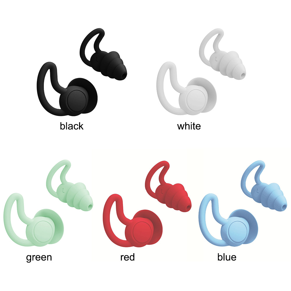 Silicone Sleeping Ear Plugs Sound Insulation Ear Protection Earplugs Anti-Noise Plugs for Travel Silicone Soft Noise Reduction