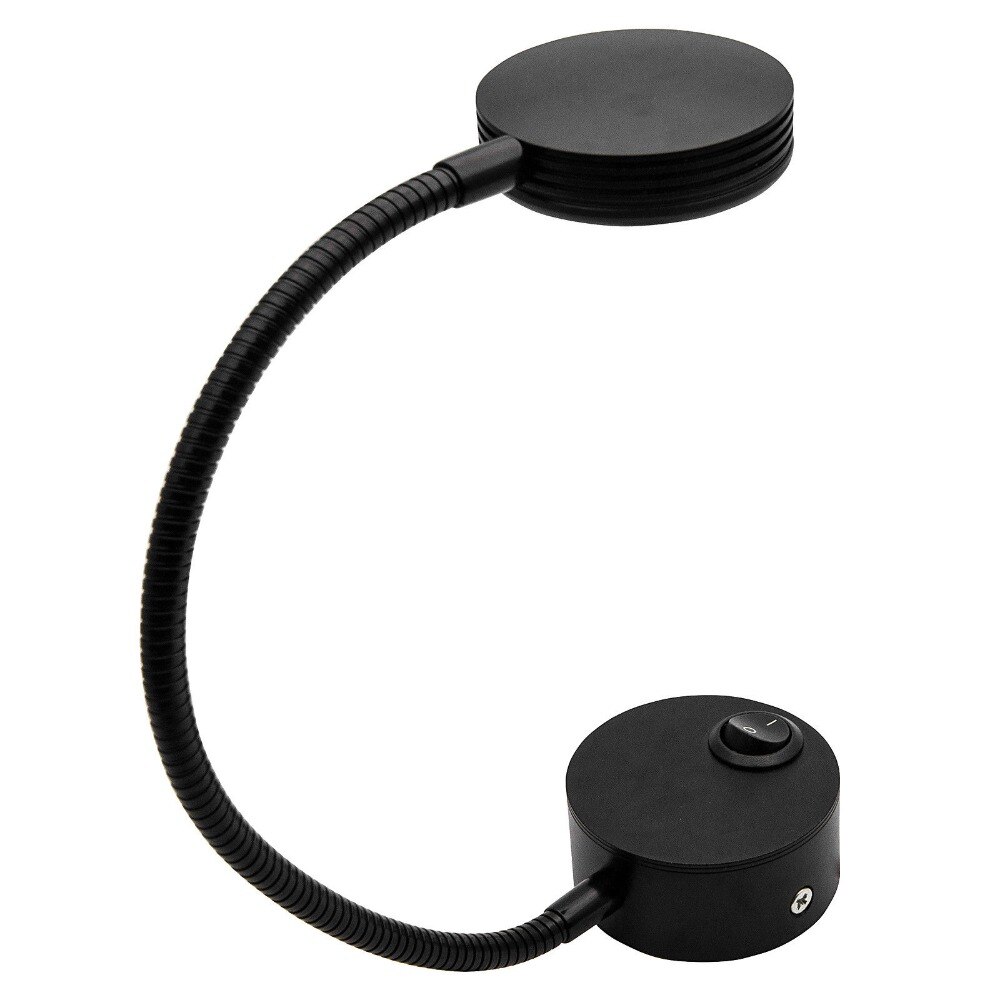 2 Pack 12V LED Spot Leeslamp Verstelbare Schakelaar Wand Bedlampje