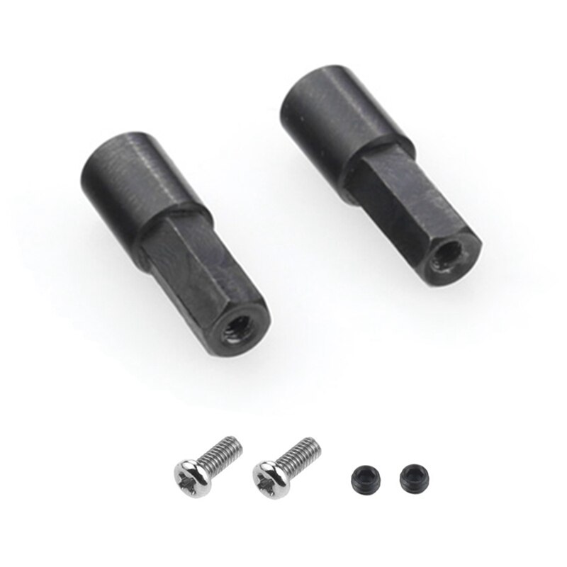 2 Stuks Metalen Achteras As Adapter Accessoires Voor Wpl D12 C14 C24 C34 B24 B36 Mn D90 D91 MN99S rc Auto Onderdelen