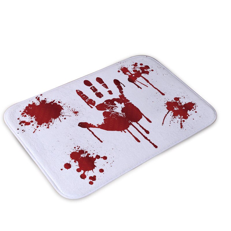 Soft Halloween Style Rug Decoration Blood Footprin... – Grandado