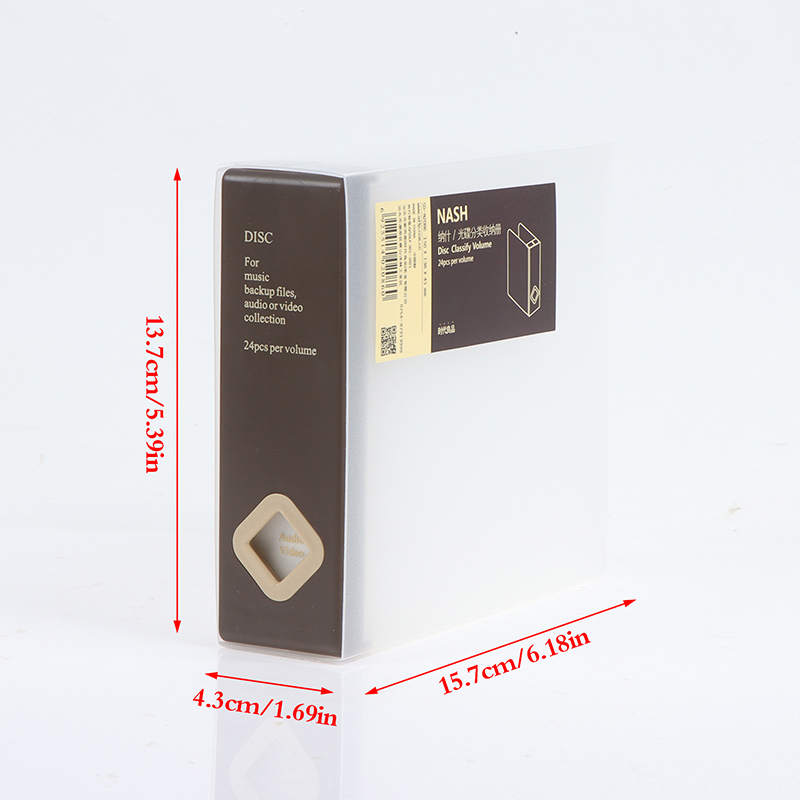 1PC CD Case 24 CD Capacity Storage Box For Bedroom Car Special CD Package CD Finishing Box Bedroom Car CD Case