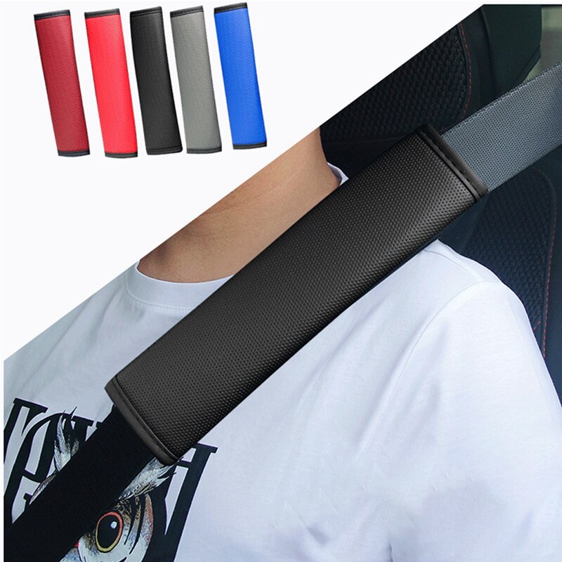 1Pcs Universal Car Seat Belt Pads Seat Schouderriem Pad Kussenhoes Lederen Auto Riem Protector Cover