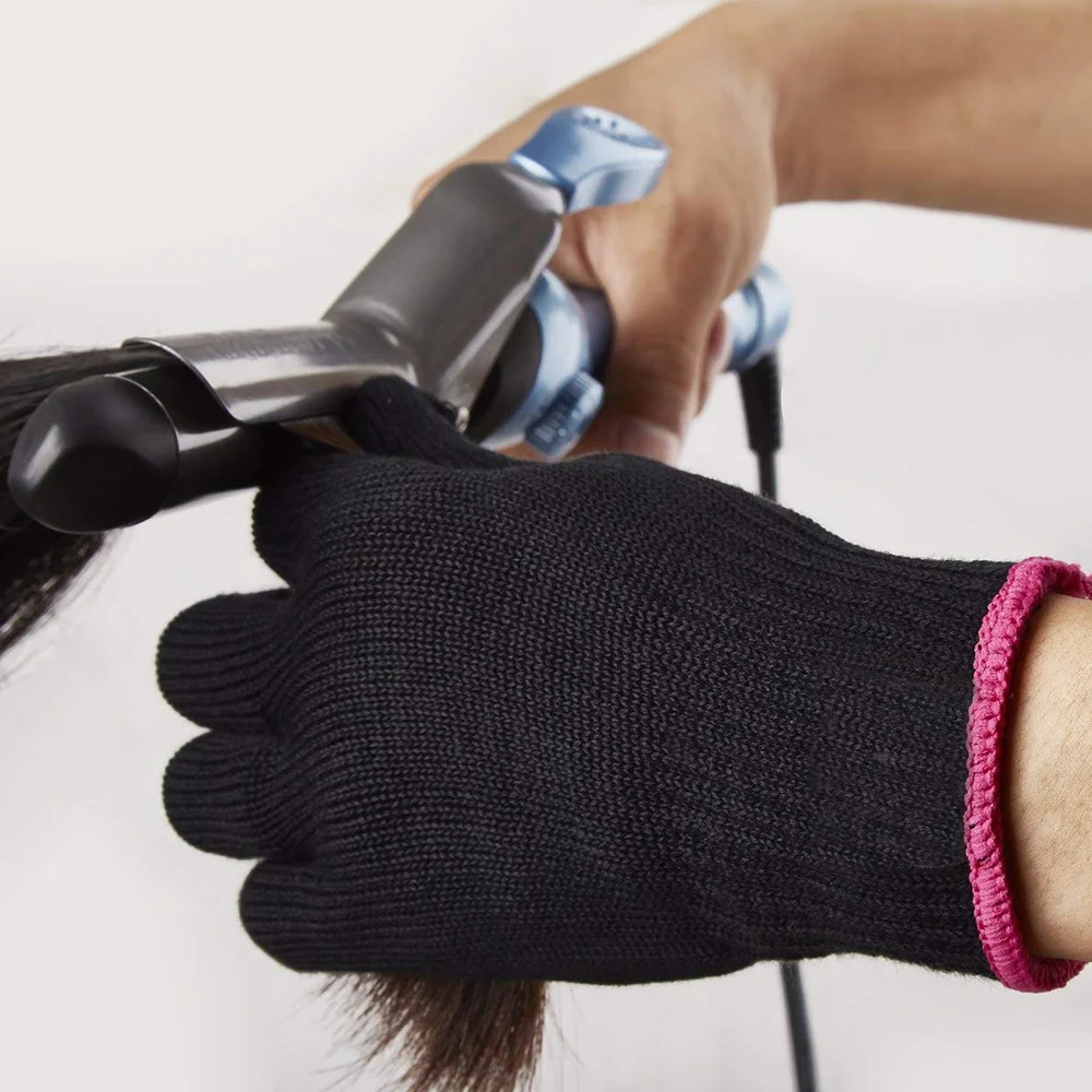 Heat Resistant Glove Hair Styling Blocking Curling Styling Hand Skin Care Protector Gloves Tool 240*145mm