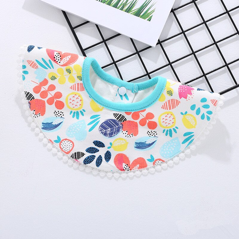 360 grad Rotierenden Spitze Lätzchen Karikatur Blume Runde Baby Bandana Lätzchen Baumwolle Baby Speichel Handtuch Neugeborenen Jungen Mädchen Lätzchen Baby schal: Frucht