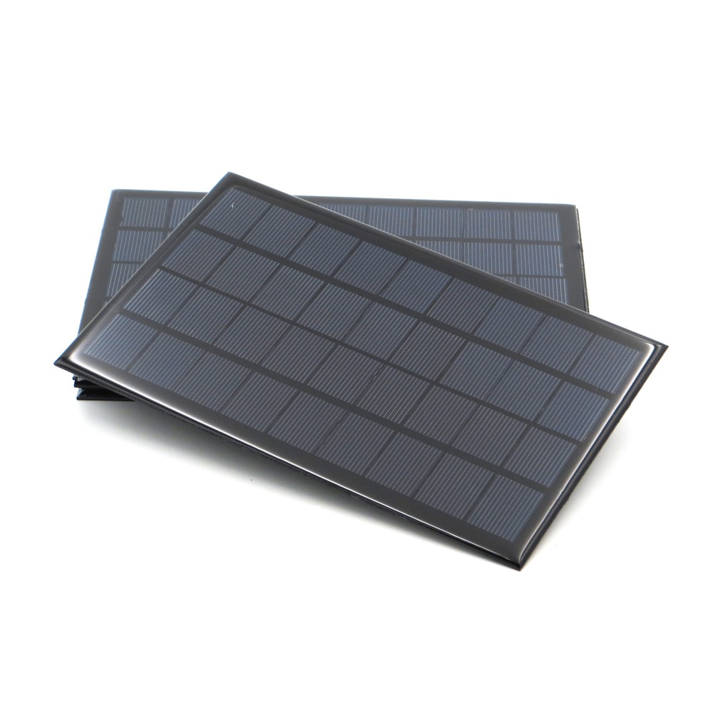 Solpanel 6v 9v 18v mini solsystem diy til batteri mobiltelefon opladere bærbare 2w 3w 4.5w 6w 10w 20w solcelle