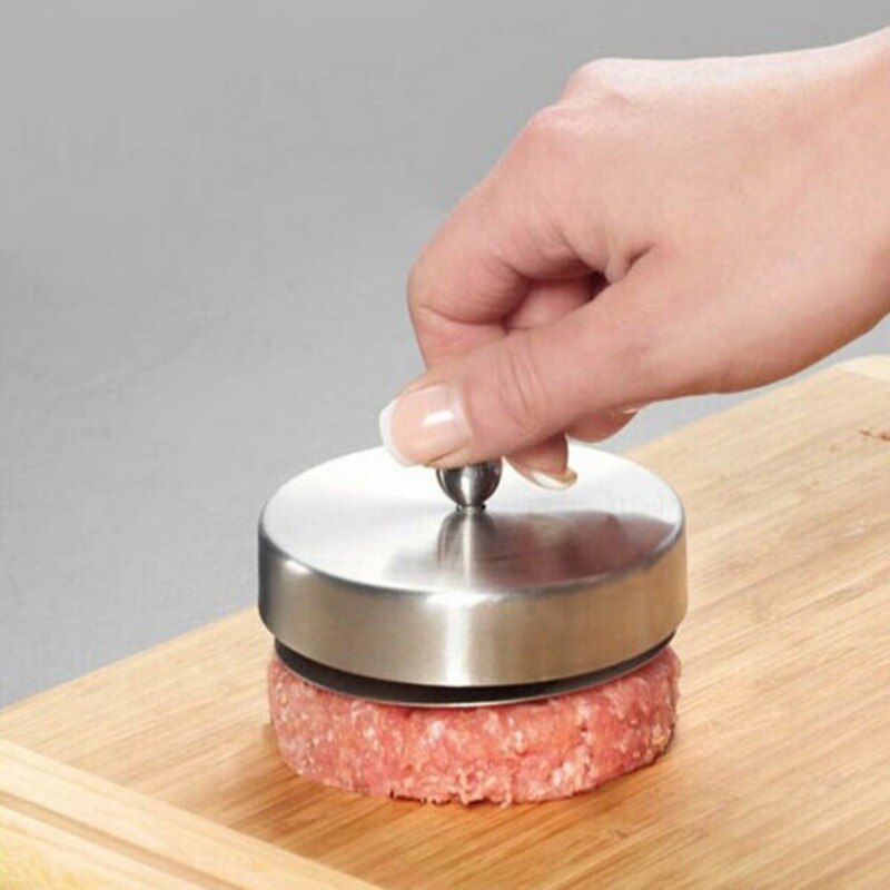 Gör-det-själv rund avtagbar för fylld hamburgare köksbiffform hamburgertillbehör tillverkare press kött bbq
