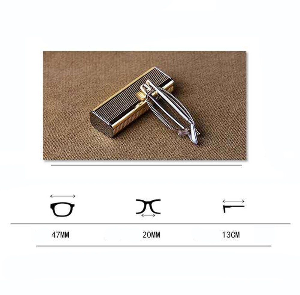 Gafas de lectura portátiles plegables, lentes de cristal Natural antifatiga + 0,75 + 1 + 1,25 + 1,5 + 1,75 + 2 + 2,25 + 2,5 A + 4