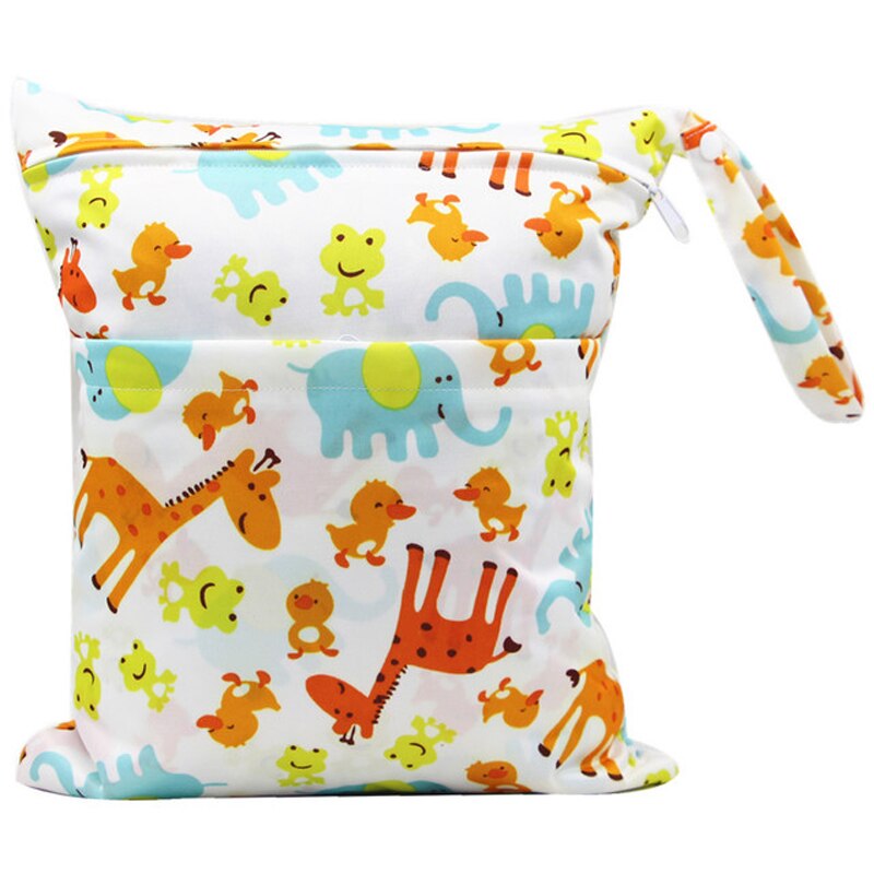 Balleenshiny nass trocken Tasche Mit Zwei Für Baby Windeln Windeln Wasserdicht Wiederverwendbare 36cm x 30cm Baby Windel tasche Veranstalter: T21