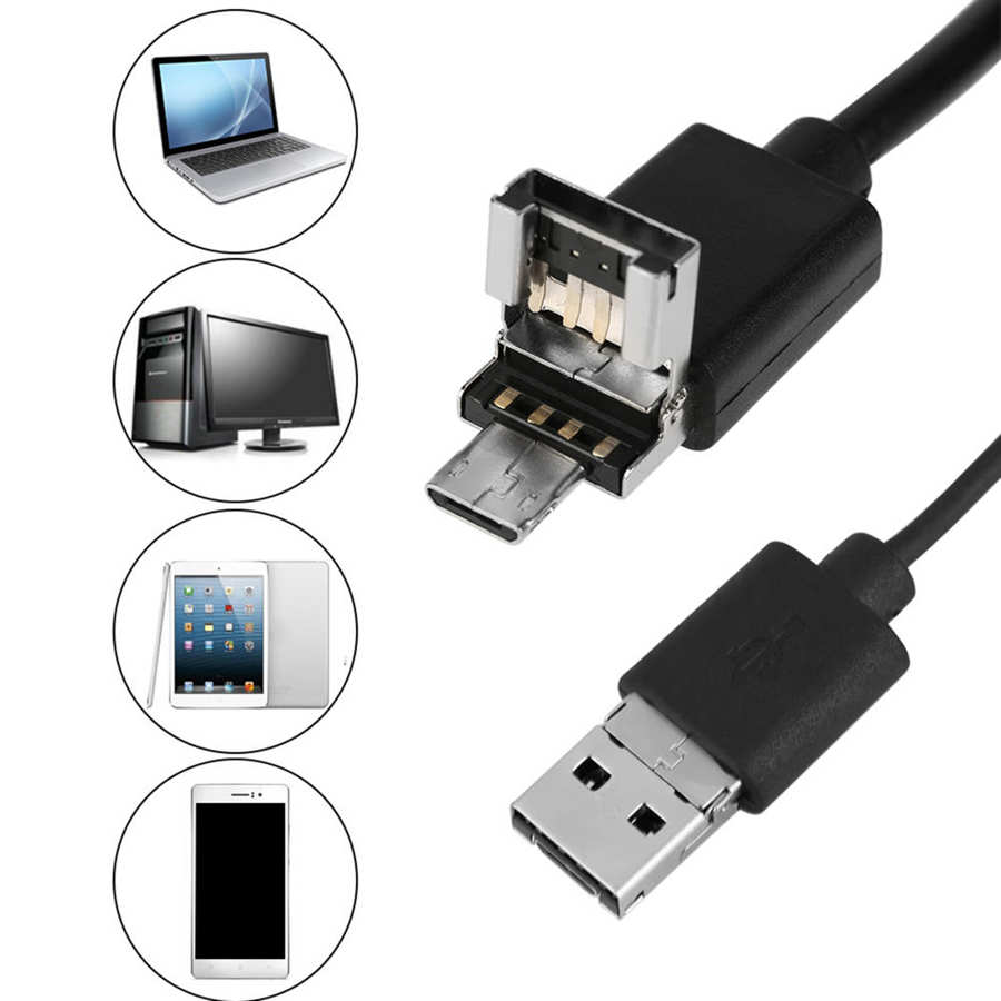 3 In 1 Digital Mikroskop 1080P USB Endoskop Kamera 8 Leds IP67 200X vergrößerung Stand Lupe Windows Android