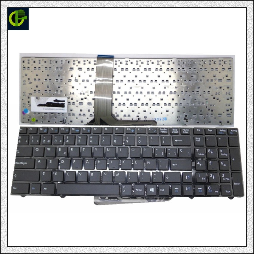 Clavier espagnol pour msi  gp60 gp70 cr70 cr61 cx61 cx70 cr60 ge70 ge60 gt60 gt70 gx60 gx70 0nc 0nd 0ne 2oc 2od 2pc latin la sp