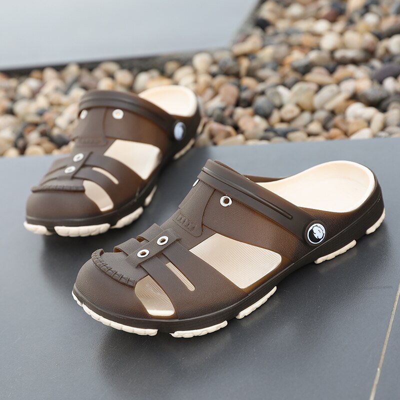 Original jardín Chanclas Zapatos de agua hombres Tenis deporte verano playa Aqua zapatilla sandalias de natación al aire libre zapatos de jardinería
