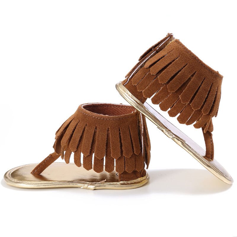 Peuter Baby Meisjes Sandalen Kid Kwastje Klompen Zomer Babyschoenen Meisje Zool Schoenen Schoenen Flip Flops