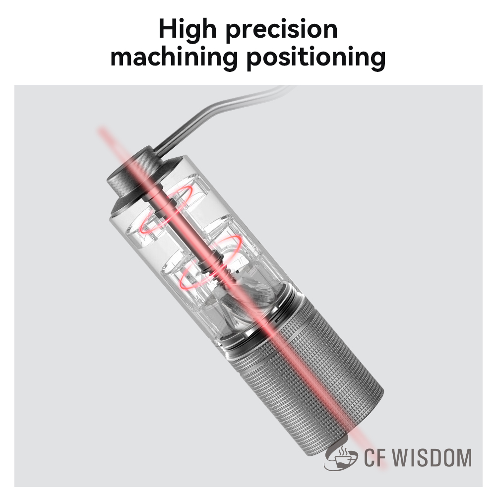 Justerbar kaffekvarn, kaffebönkvarn för espresso, manuell kaffekvarn, jul tacksägelse