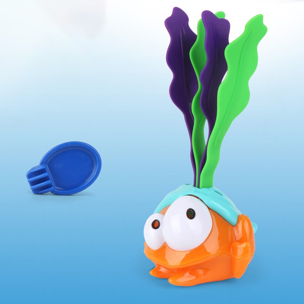 Tartaruga Rana Animale di Alghe di Acqua Automatico di Induzione LED Incandescente Bambini Bagno Giocattolo