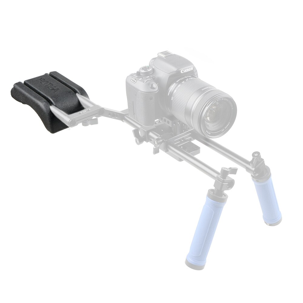 Camvate ombro constante montagem/almofada de ombro para 15mm haste sistema suporte dslr rig dp3000 m1 câmera vídeo dv c0954