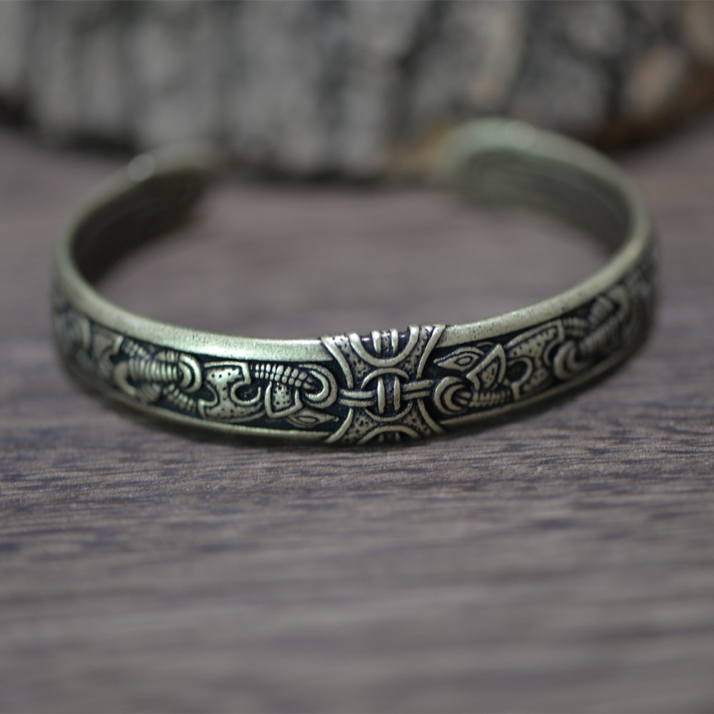 Langhong 1 st vikingarmband och armband med drakar för män och kvinnor talisman smycken