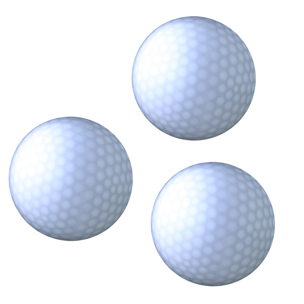 3 stycken glöd i mörkt led light up golfboll officiell storlek vikt för utomhus inomhus nattgolf: Rosröd
