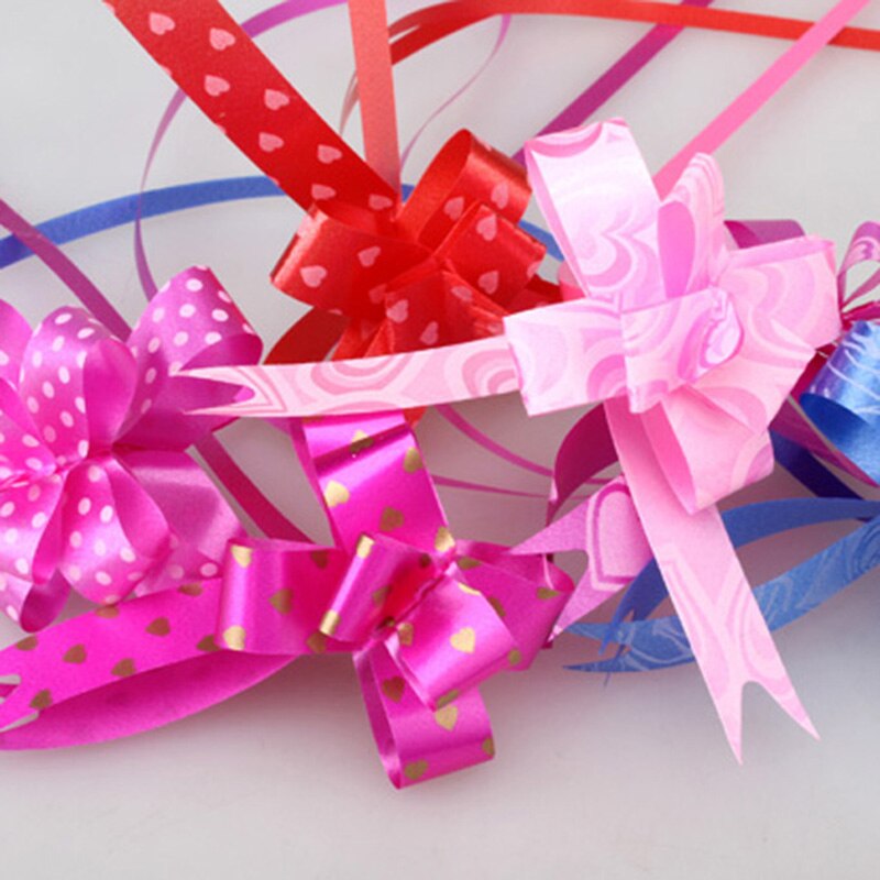 10 Pcs Wrap Pull Bows Bloem Pakket Bruiloft Verjaardag Party Decor SP99