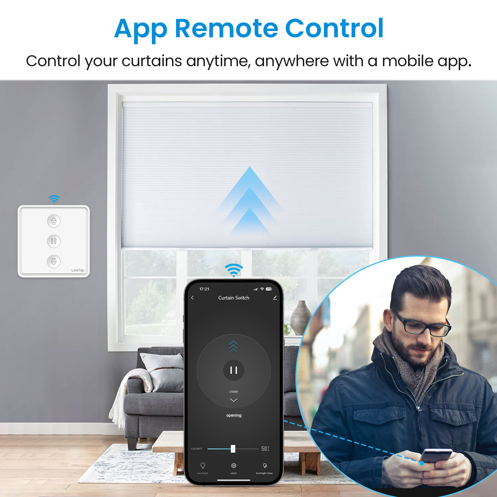Tuya Smart Life WiFi tenda protezione solare finestra persiane interruttore con controllo percentuale Timer supporto Google Home Alexa fai da te