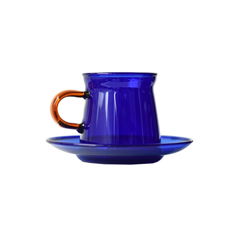 Flerfarget glass kaffekrus til te par drikkeglass krus kaffekopper kreativitet varmebestandig sunn te drikke kopp