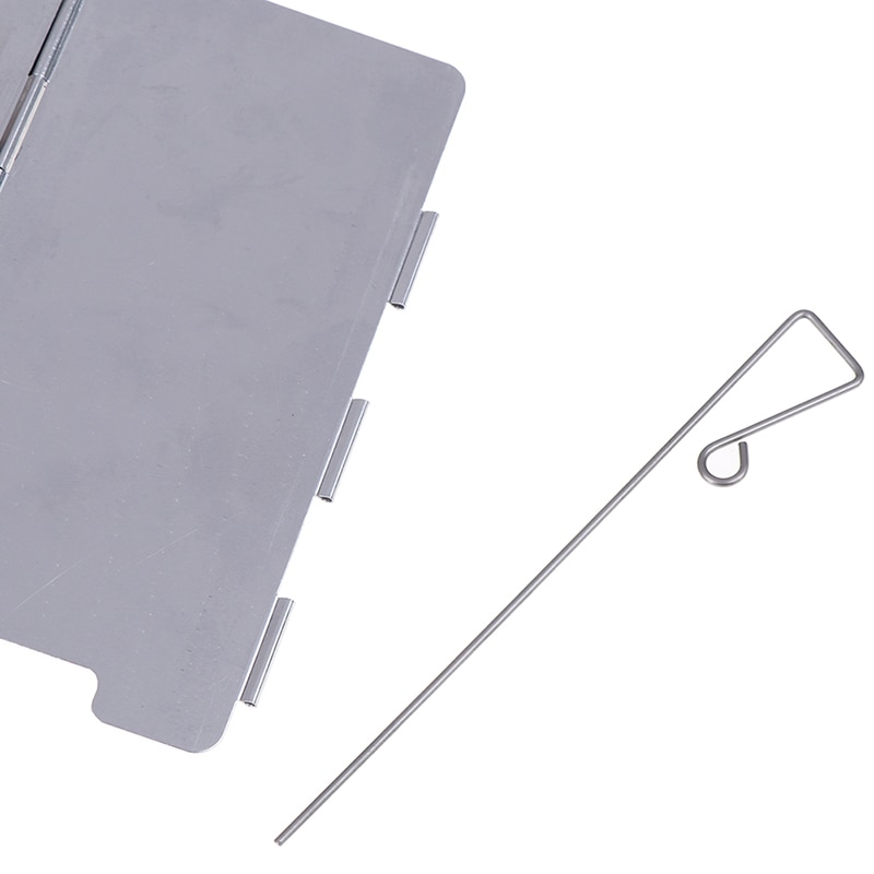 9 Plates Wind Shield Screens Foldable Outdoor Camping Cooking Cooker Gas Stove Windshield Wind Screen