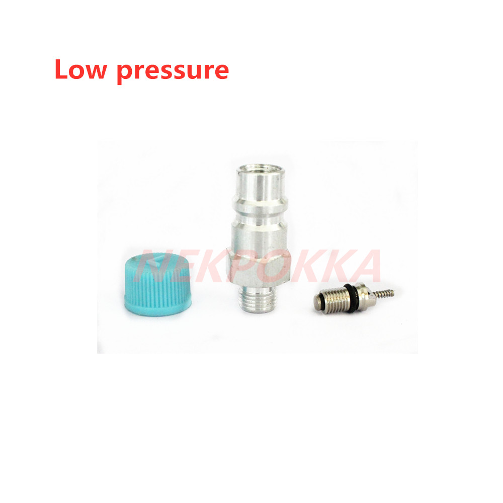 Boquilla de llenado de refrigerante para aire acondicionado, boquilla de llenado de aluminio, válvula de aluminio de soldadura A/C, boquilla de llenado