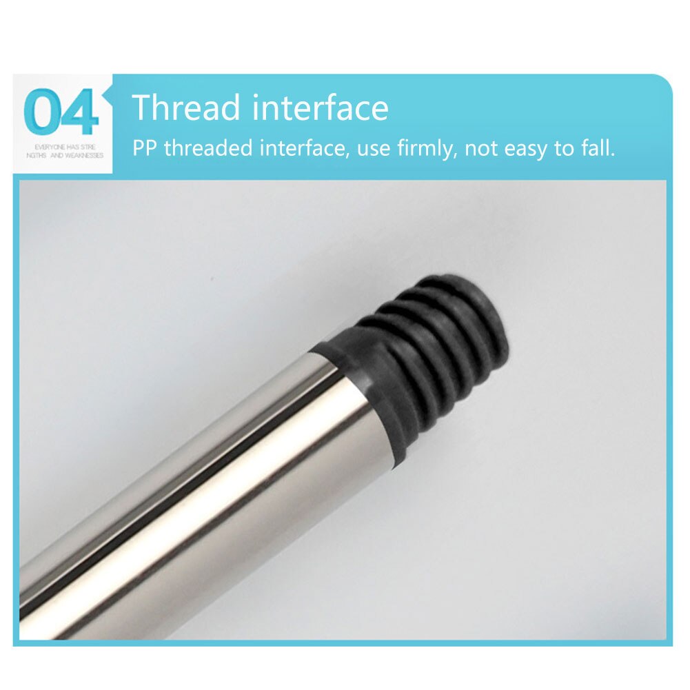 Detachable Lawn Mower Handle Thread Interface Portable Broom Garden Stainless Steel Weeds Snatcher Accessories Mop Rod Home